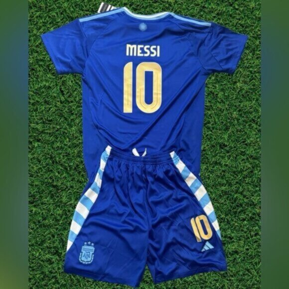 MESSI ARGENTINA Jersey, Shorts SetNWT Away Champion Version 2024 kids - Picture 1 of 2